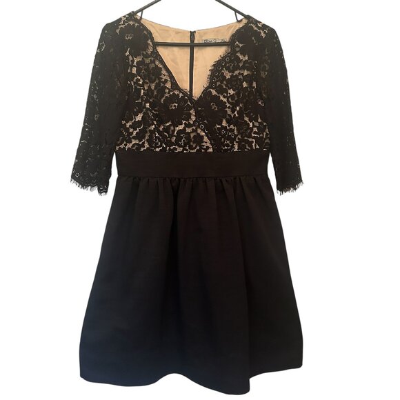 Eliza J black Lace & Faille Dress sz 10P--as seen on PRETTY LITTLE LIARS - Picture 6 of 16